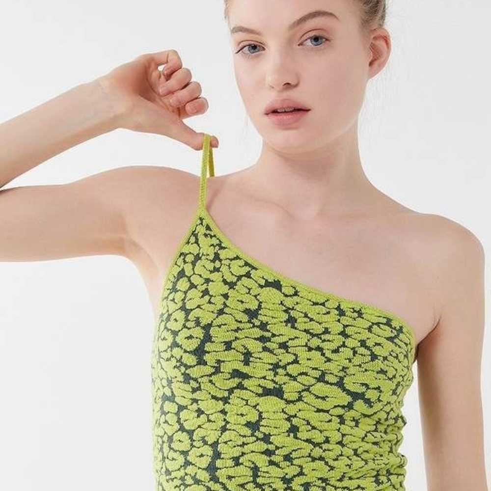 Urban Outfitters Lime and Black Knit Top